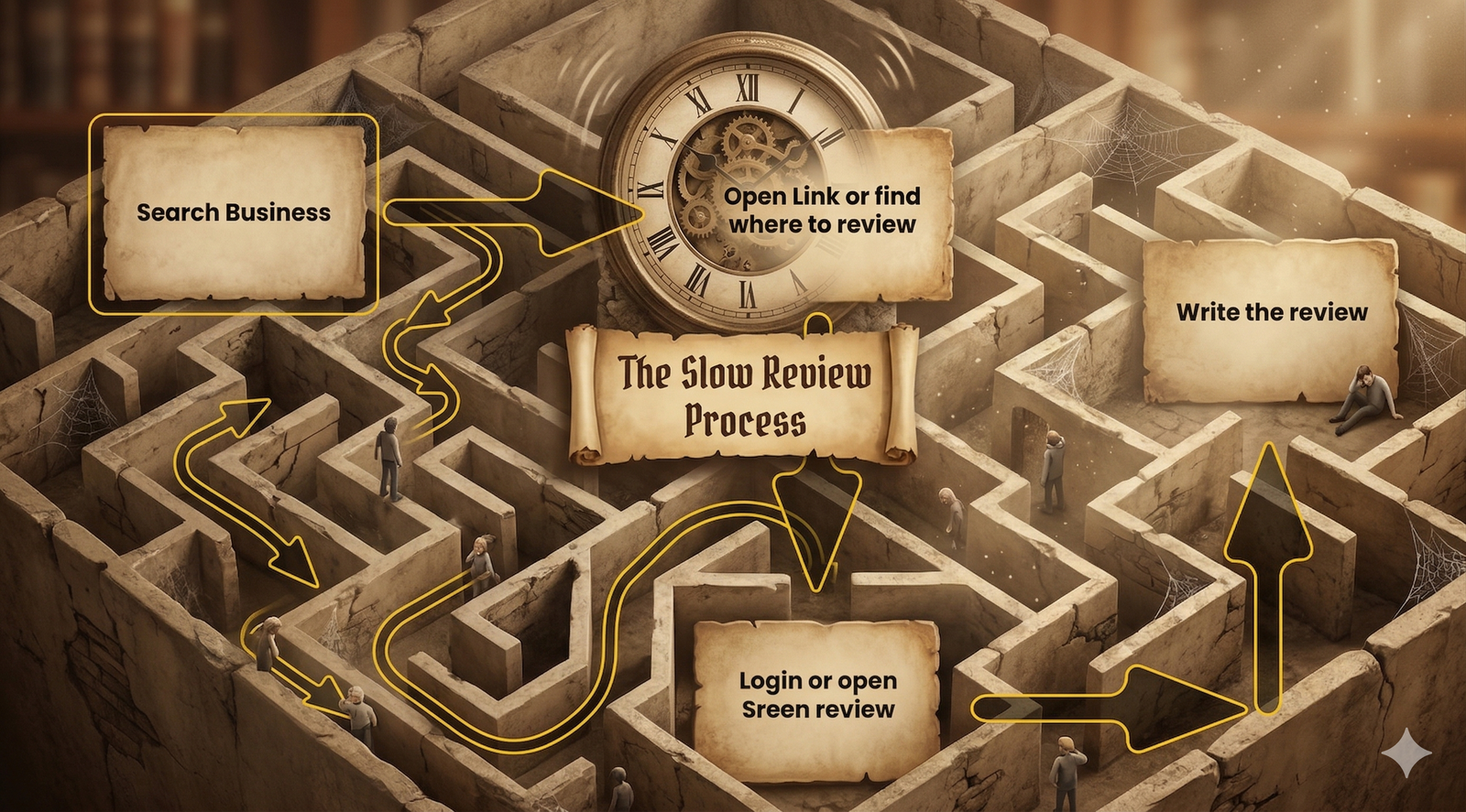 Labirinto com relógio